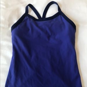 Lululemon top sz 8 purple/navy